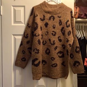 Leopard print sweater